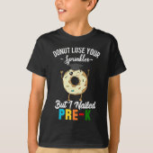 Funny Pre-K Afstuderen Preschool Afstuderen Donut T-shirt (Voorkant)