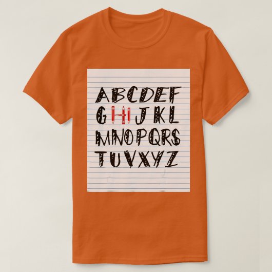 Funny Pre K Kindergarten Hi Alphabet Back To Schoo T-shirt (Design voorkant)