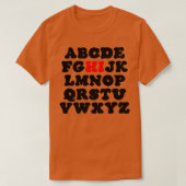 Funny Pre K Kindergarten Hi Alphabet Back To Schoo T-shirt (Design voorkant)