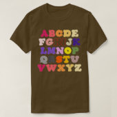 Funny Pre K Kindergarten Hi Alphabet Back To Schoo T-shirt (Design voorkant)