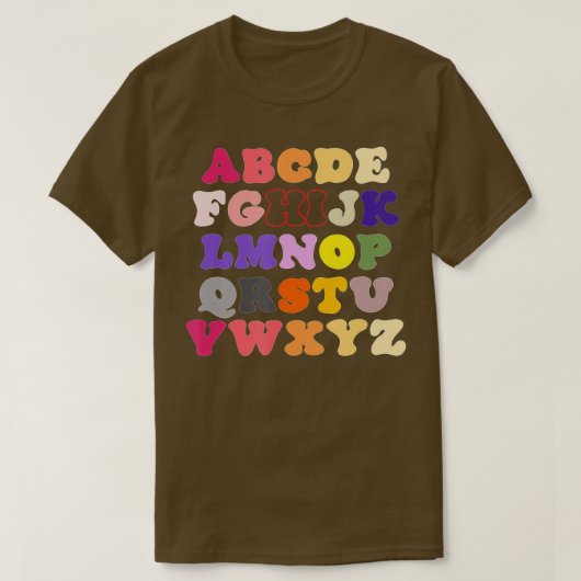 Funny Pre K Kindergarten Hi Alphabet Back To Schoo T-shirt (Design voorkant)