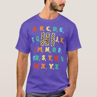 Funny Pre K Kindergarten Hi Alphabet Terug naar Sc T-shirt