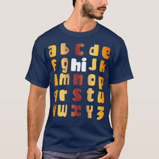 Funny Pre K Kindergarten Hi Alphabet Terug naar Sc T-shirt