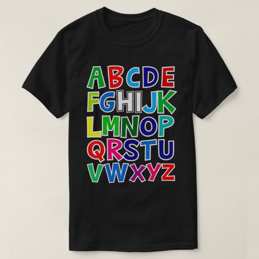 Funny Pre K Kindergarten Hi Alphabet Terug naar Sc T-shirt (Design voorkant)