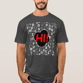 Funny Pre K Kindergarten Hi Alphabet Terug naar Sc T-shirt