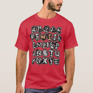 Funny Pre K Kindergarten Hi Alphabet Terug naar Sc T-shirt