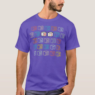 Funny Pre K Kindergarten Hi Alphabet Terug naar Sc T-shirt