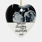 Funny Pregnancy Aankondiging voor het verwachten v Keramisch Ornament (Rechts)