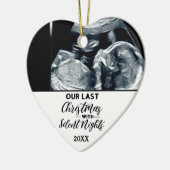 Funny Pregnancy Aankondiging voor het verwachten v Keramisch Ornament (Links)