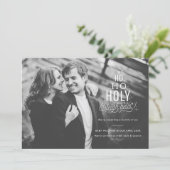 Funny Pregnancy Announcement Holiday Card Kaart (Staand voorkant)