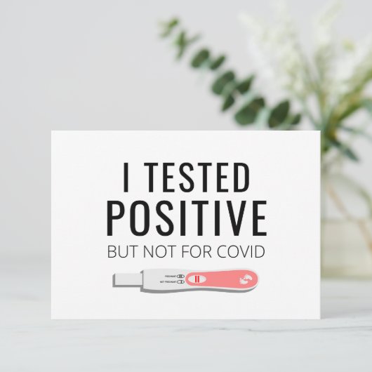 Funny Pregnancy Announcement Kaart voor Husband (Staand voorkant)