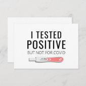 Funny Pregnancy Announcement Kaart voor Husband (Voorkant / Achterkant)