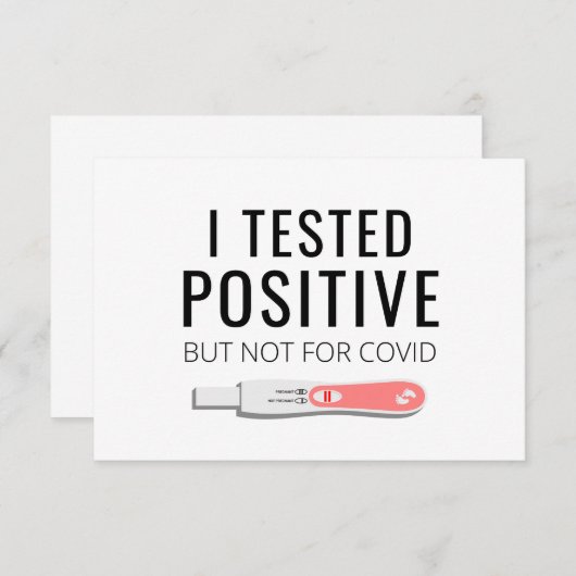 Funny Pregnancy Announcement Kaart voor Husband (Voorkant / Achterkant)