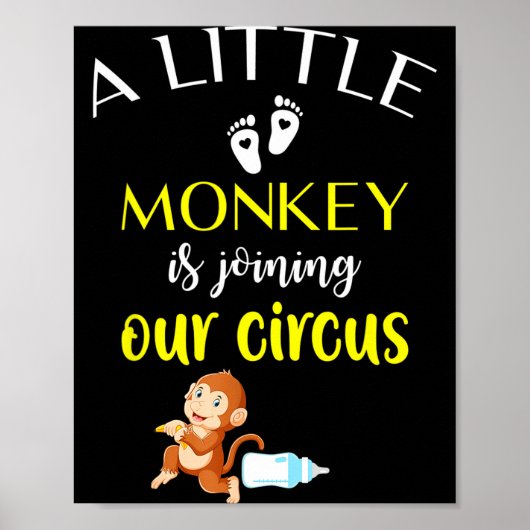 Funny Pregnancy Announcement New Baby Reveal  Poster (Voorkant)