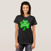 Funny Pregnancy Announcement Shamrock St Patricks T-shirt (Voorkant volledig)