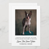 Funny Pregnancy Announge Aankondiging (Voorkant / Achterkant)