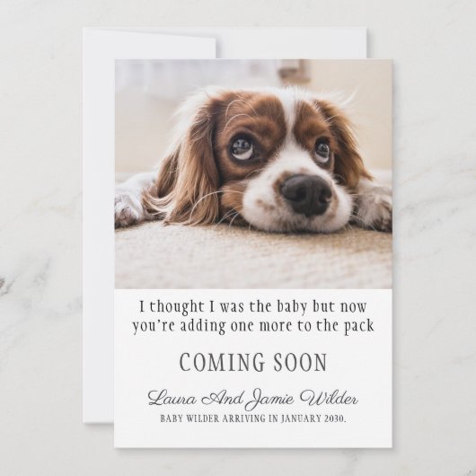 Funny Pregnancy Announge Aankondiging (Voorkant)