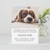 Funny Pregnancy Announge Aankondiging (Staand voorkant)