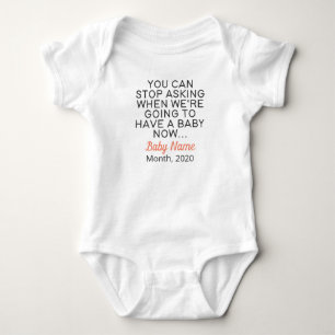 Funny Pregnancy Announge Romper