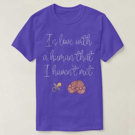 Funny Pregnancy Design met Imprint, pacifiers en T-shirt (Design voorkant)
