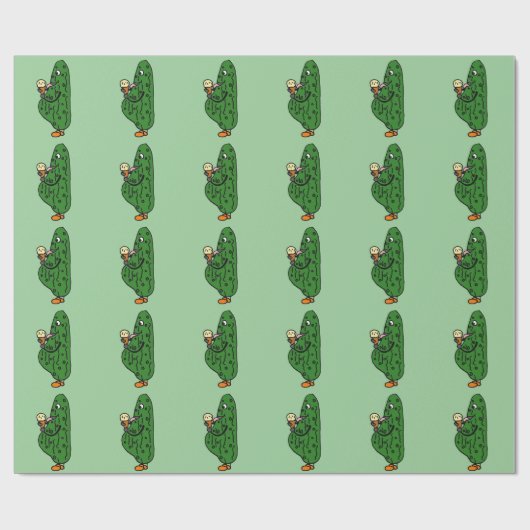 Funny Pregnant Giftwrap Cadeaupapier (Vlak)