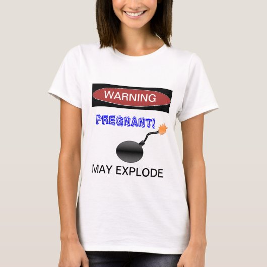 Funny Pregnant t-shirt (Voorkant)