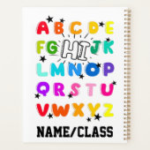 Funny PreK Kindergarten Hi Alphabet Back To School Planner (Achterkant)