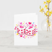 Funny Preppy 67 Valentine Six Seven Dice 6 7 Men W Kaart (Gele Bloem)