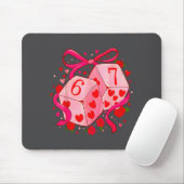 Funny Preppy 67 Valentine Six Seven Dice 6 7 Men W Muismat (Met muis)