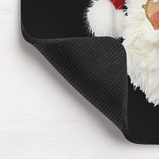 Funny Preppy Realistic Faux Yarn Santa Claus Merry Muismat (Hoek)