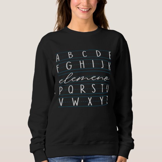 Funny Preschool Alphabet Shirt (Voorkant)
