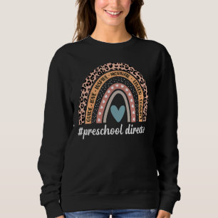 Funny Preschool directeur Rainbow Leopard Preschoo Trui
