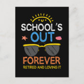 Funny Preschool Teacher Retirement School Briefkaart (Voorkant)