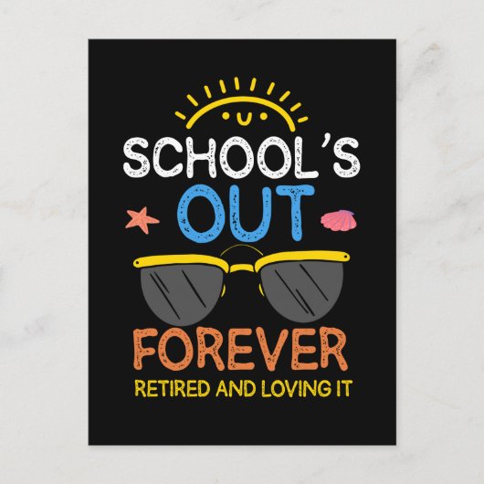 Funny Preschool Teacher Retirement School Briefkaart (Voorkant)