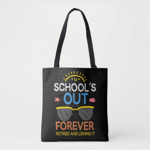 Funny Preschool Teacher Retirement School Tote Bag