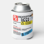 Funny Prescription Beer Blikjeskoeler (Blikje Achterkant)