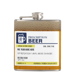 Funny Prescription Beer Heupfles
