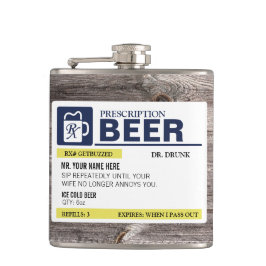 Funny Prescription Beer Heupfles