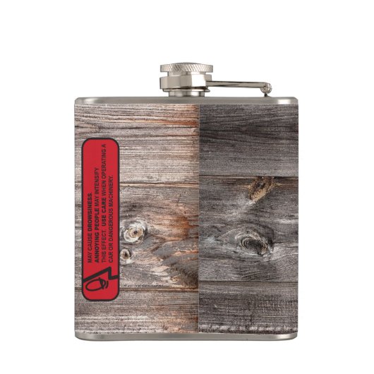 Funny Prescription Beer Heupfles (Achterkant)