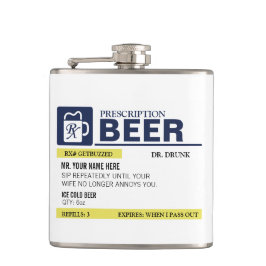 Funny Prescription Beer Heupfles
