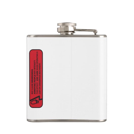 Funny Prescription Beer Heupfles (Achterkant)