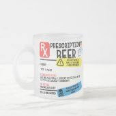 Funny Prescription Beer Mok (Links)