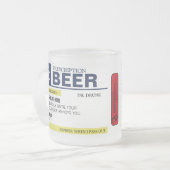 Funny Prescription Beer Mok (Voorkant links)
