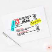 Funny Prescription Beer Warning Label Persoonlijk (Envelop)