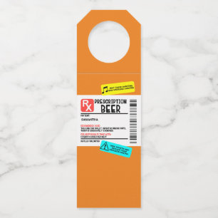 Funny Prescription Beer Warning Label Persoonlijk