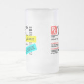 Funny Prescription Beer Warning Label Persoonlijk Matglas Bierpul (Center)