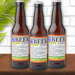 Funny Prescription Bier Etiket