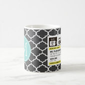 Funny Prescription Coffee Mok met Monogram (Center)