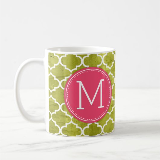 Funny Prescription Coffee Mok met Monogram (Links)