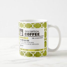 Funny Prescription Coffee Mok met Monogram